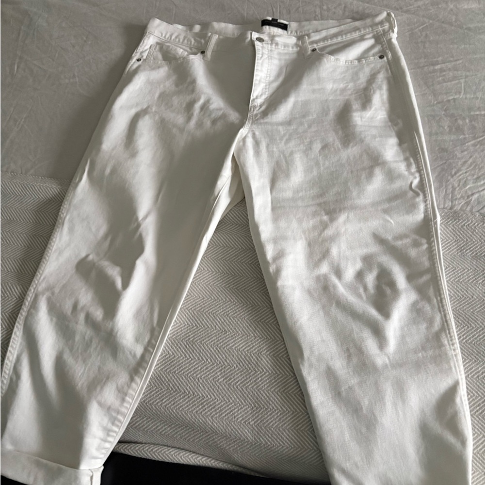 Banana Republic White Slouch Jeans